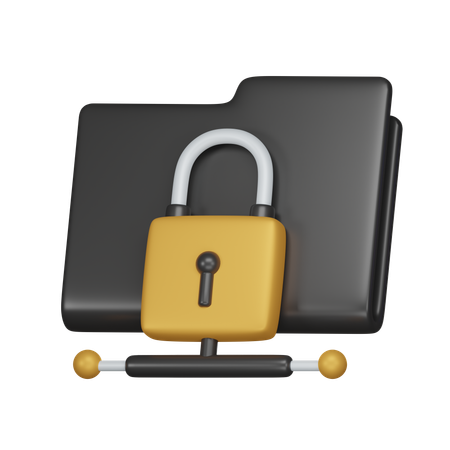 Folder Lock  3D Icon