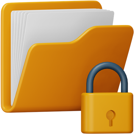 Folder Lock  3D Icon