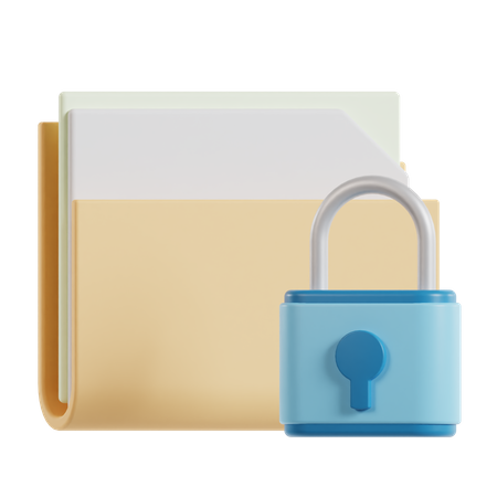 Folder Lock  3D Icon