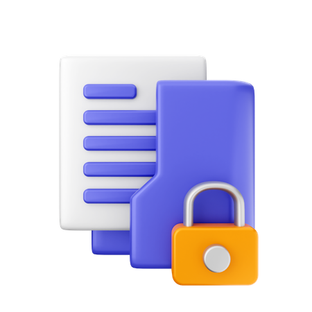 Folder Lock 3D Icon