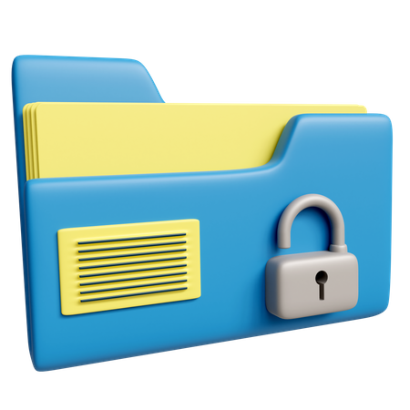 Folder Lock  3D Icon
