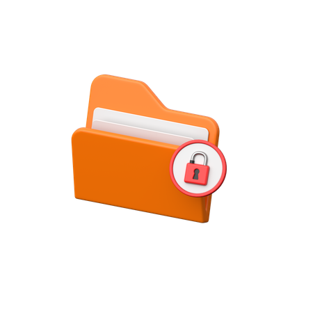 Folder Locked  3D Icon