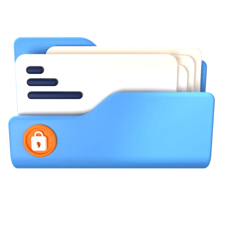 Folder Locked  3D Icon