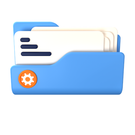 Folder Maintenance  3D Icon