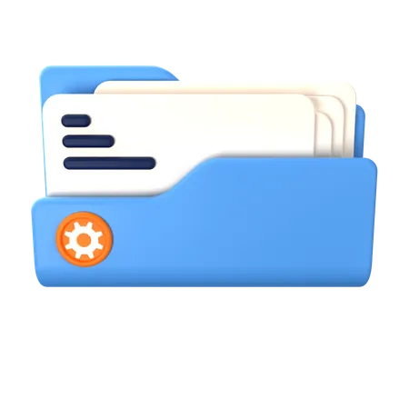 Folder Maintenance  3D Icon