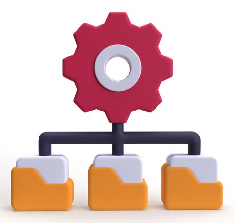 Folder Management  3D Icon
