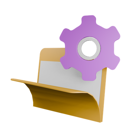 Folder Management  3D Icon