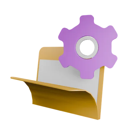 Folder Management  3D Icon