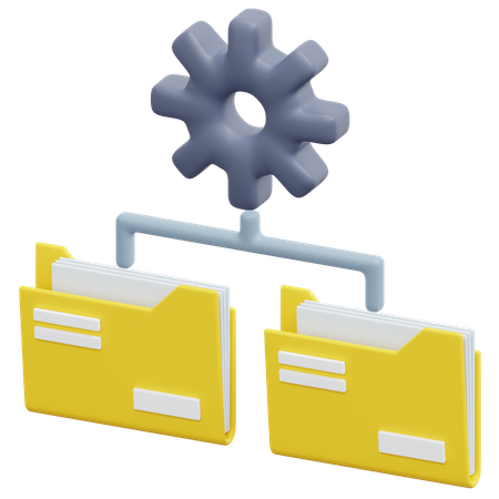 Folder Management  3D Icon