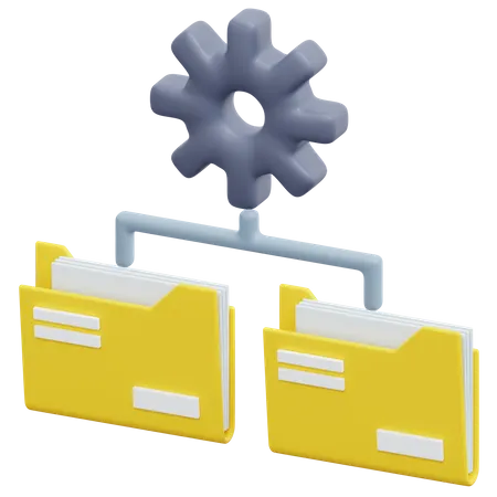 Folder Management  3D Icon