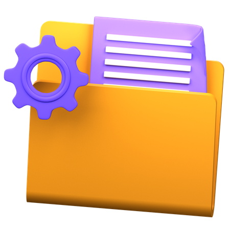 Folder Management  3D Icon