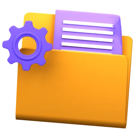 Folder Management  3D Icon