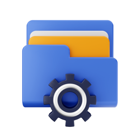 Folder Management  3D Icon