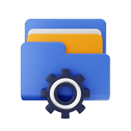 Folder Management  3D Icon