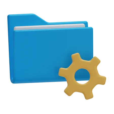 Folder Management  3D Icon