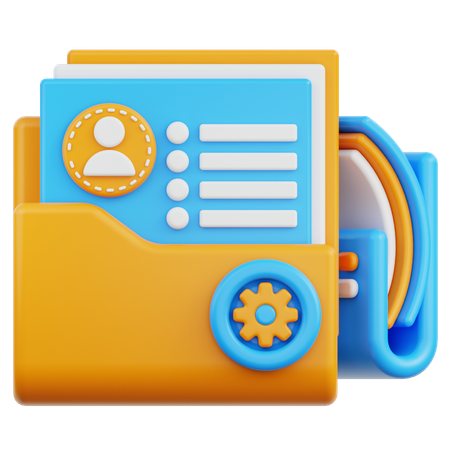 Folder Management  3D Icon