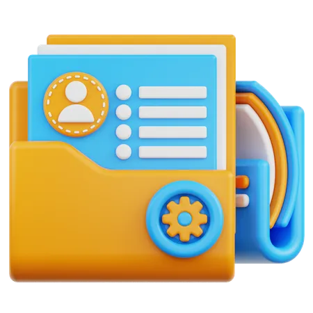 Folder Management  3D Icon