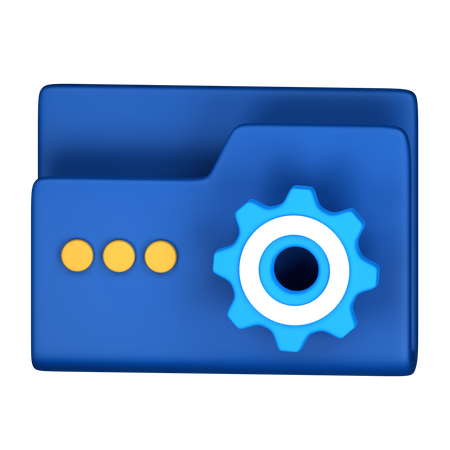 Folder Management  3D Icon