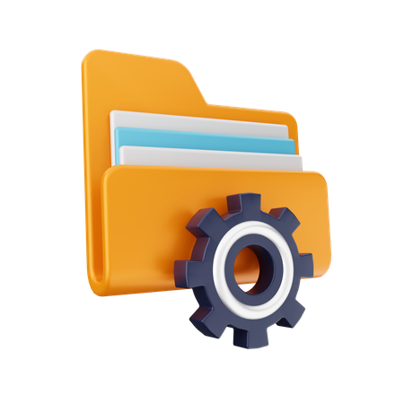 Folder Management  3D Icon