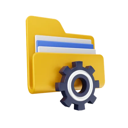 Folder Management  3D Icon