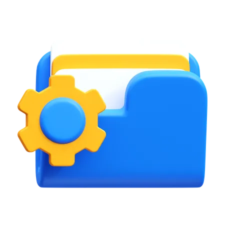 Folder Management  3D Icon