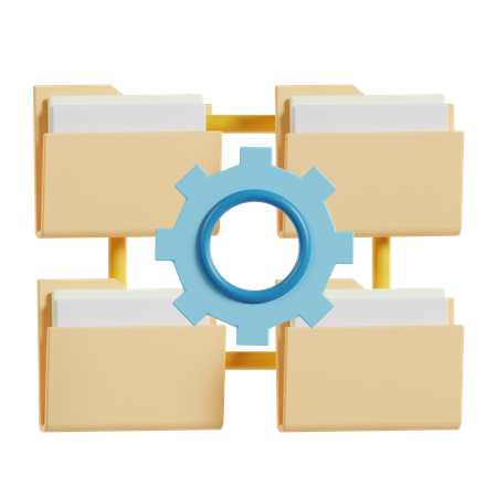 Folder Management  3D Icon