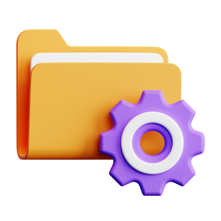 Folder Management  3D Icon