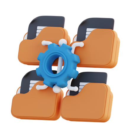 Folder Management  3D Icon