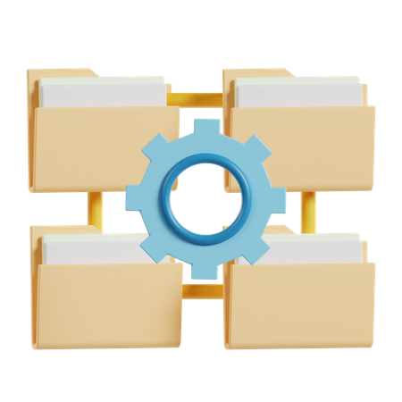 Folder Management  3D Icon