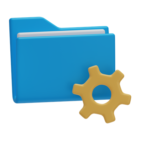 Folder Management  3D Icon