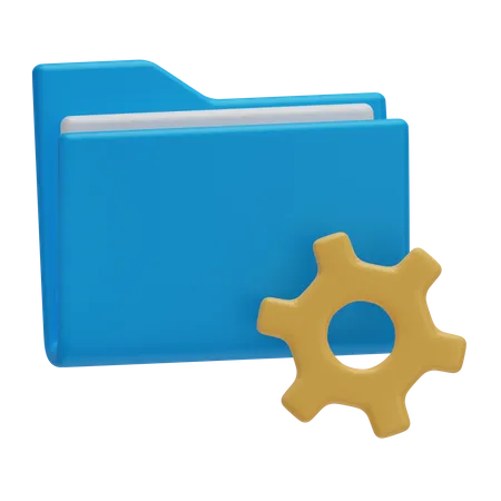 Folder Management 3 D Data Storage 3D Icon