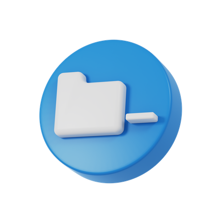 Folder Minus  3D Icon