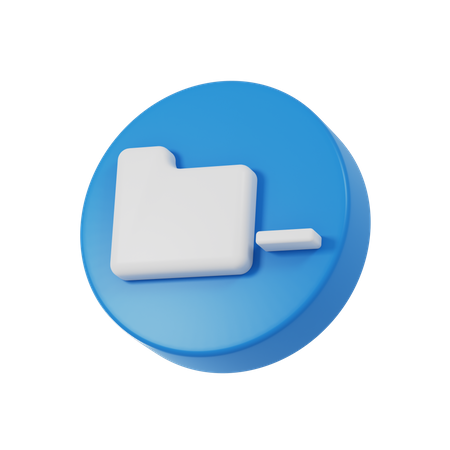 Folder Minus  3D Icon