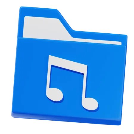 Folder Music  3D Icon