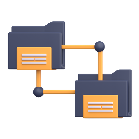 Folder Network  3D Icon