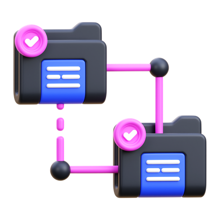 Folder Network  3D Icon