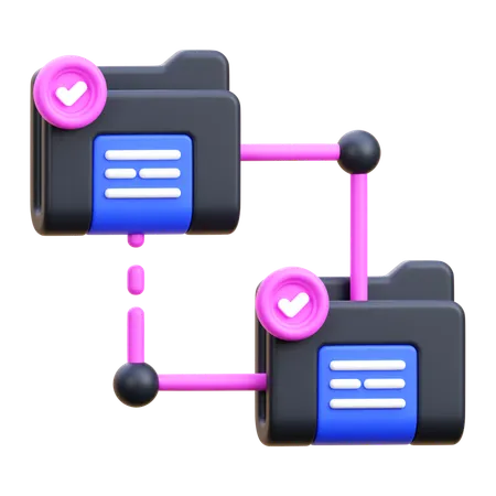 Folder Network  3D Icon