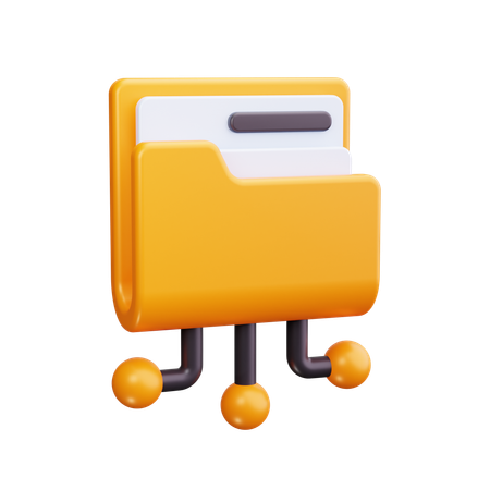 Folder Network  3D Icon