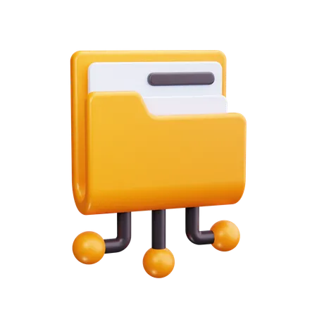 Folder Network  3D Icon