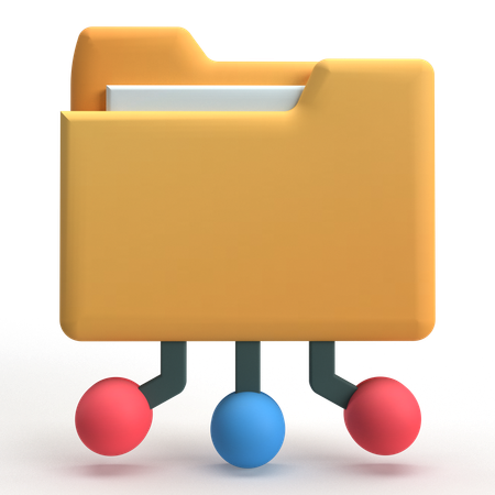 Folder Network  3D Icon