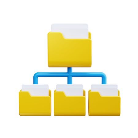 Folder Network  3D Icon