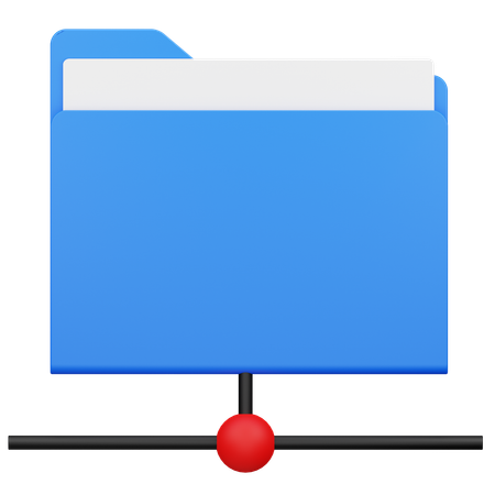 Folder Network  3D Icon