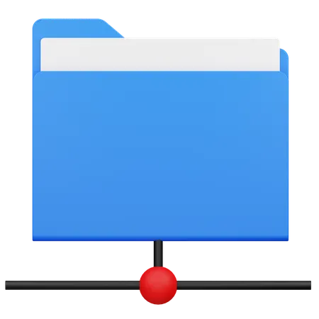 Folder Network  3D Icon