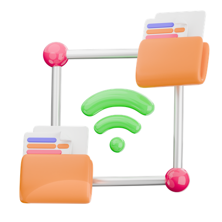 Folder Network  3D Icon