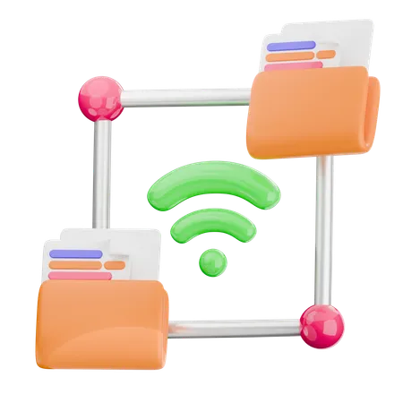 Folder Network  3D Icon