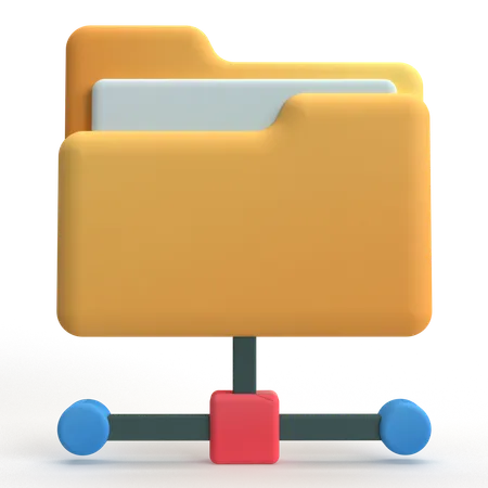 Folder Network  3D Icon