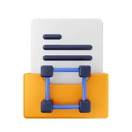 Folder Network  3D Icon