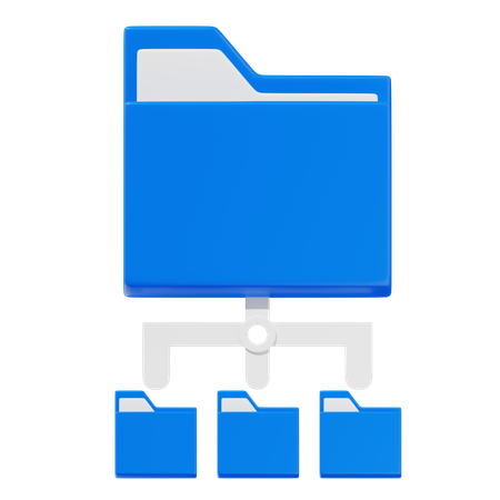 Folder Network  3D Icon