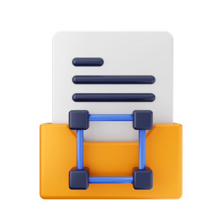 Folder Network 3D Icon