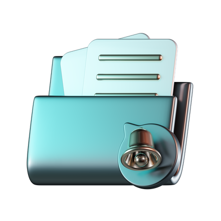 Folder Notification  3D Icon